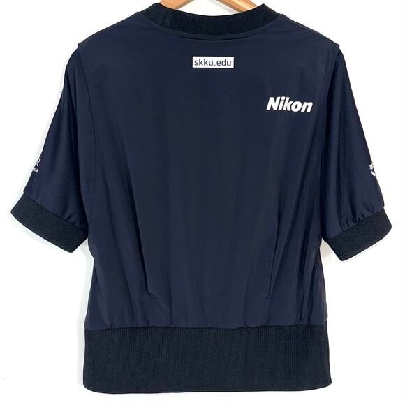 LPGA Black Sponsored Golf Short Sleeve Layered Top Size Medium - Picture 14 of 16